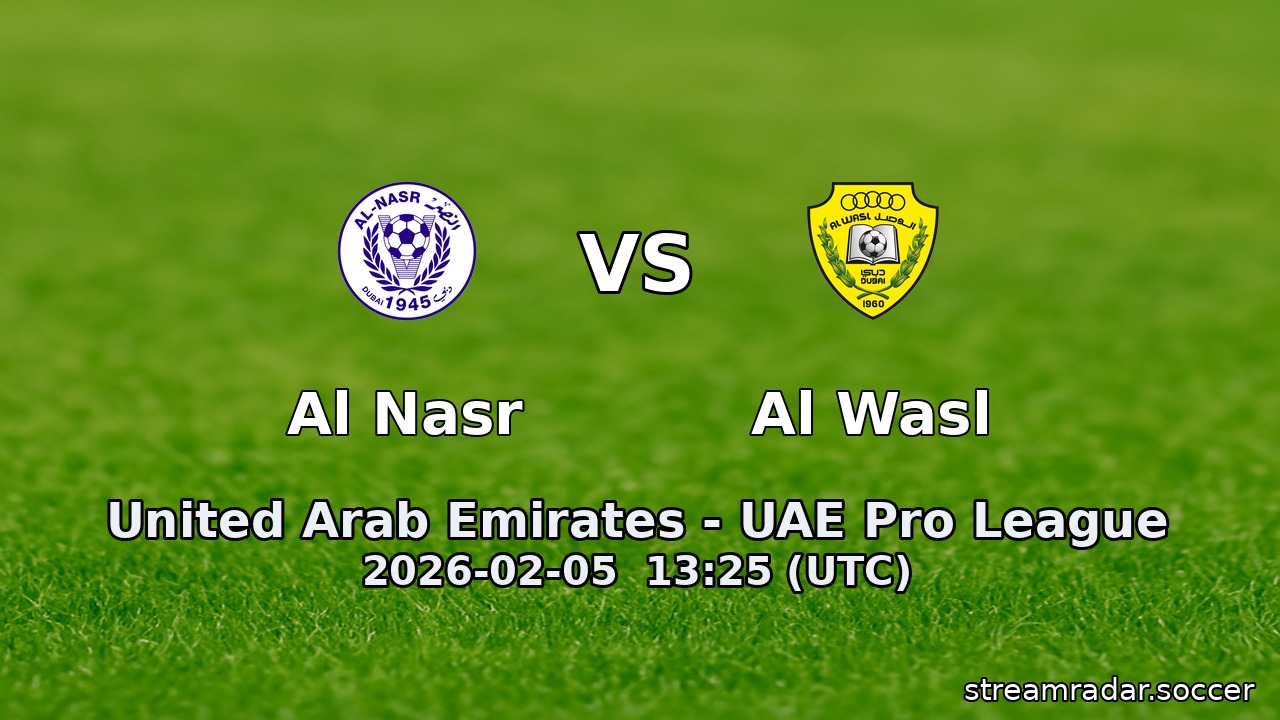 Al Nasr vs Al Wasl