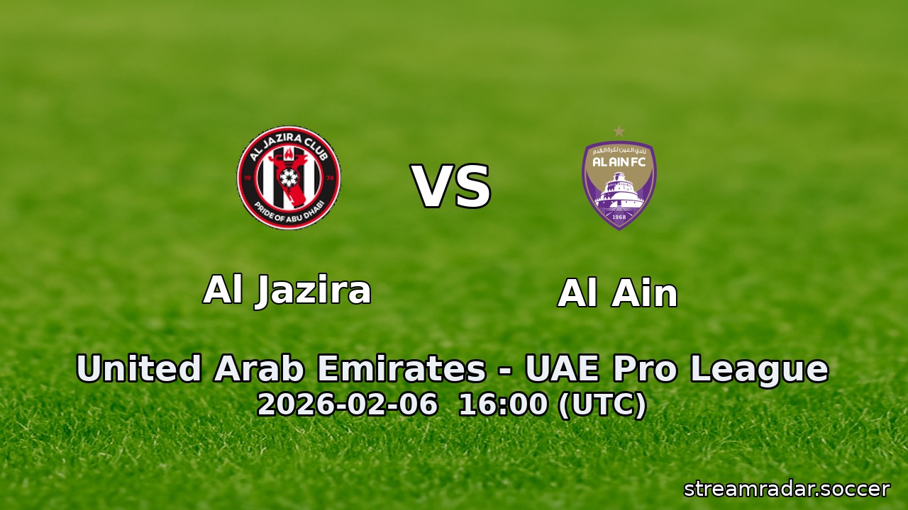 Al Jazira vs Al Ain