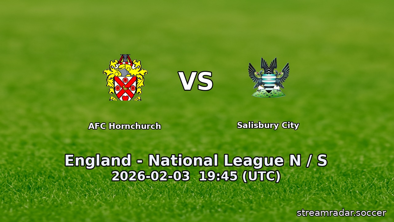 AFC Hornchurch vs Salisbury City