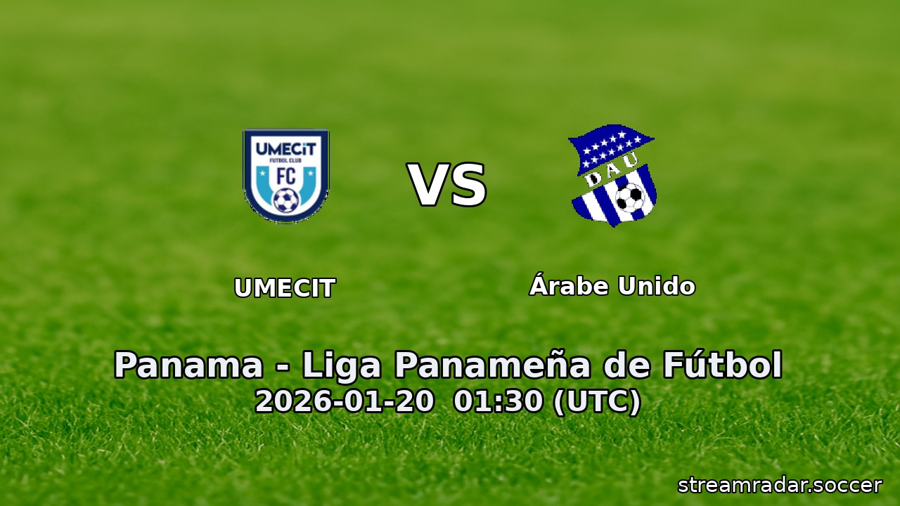 UMECIT vs Árabe Unido