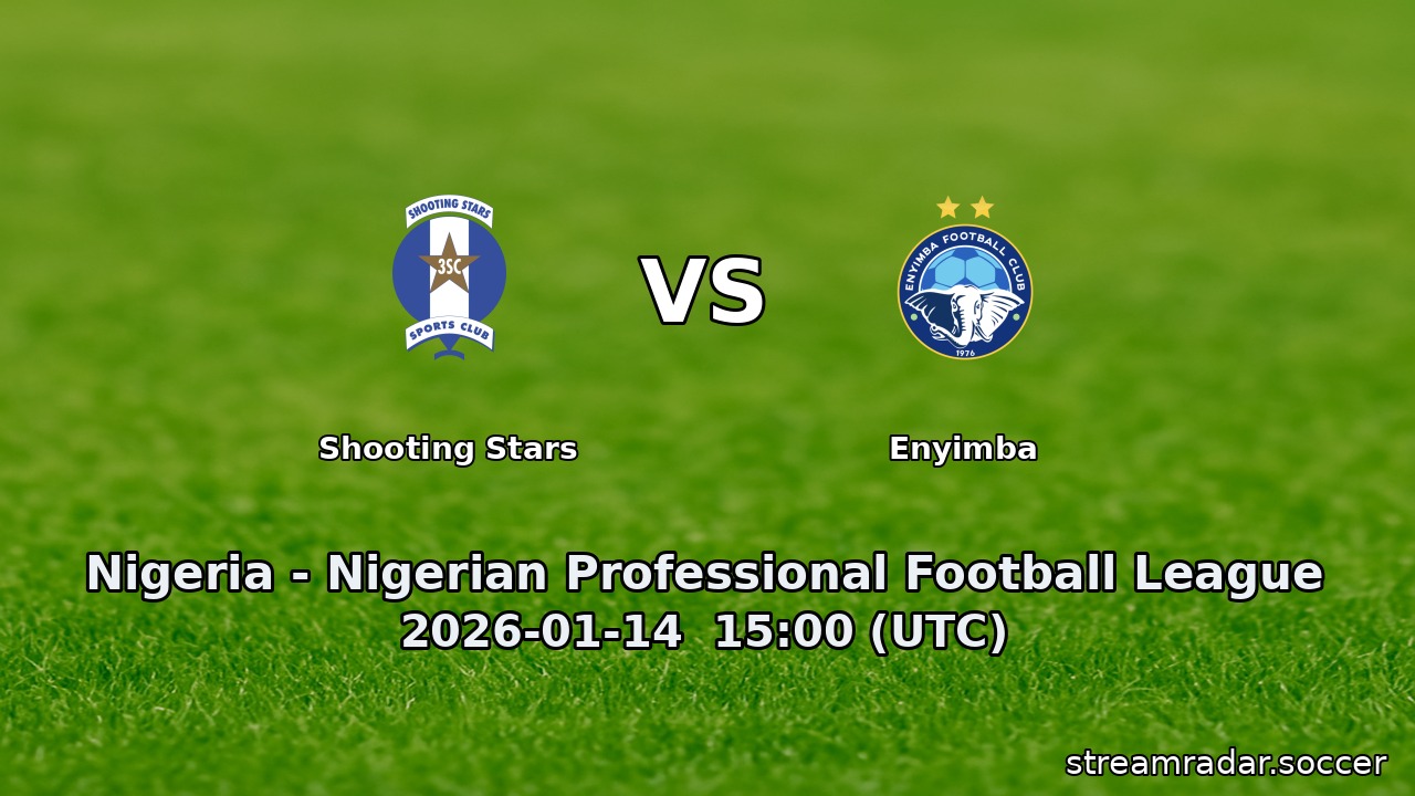 Shooting Stars vs Enyimba