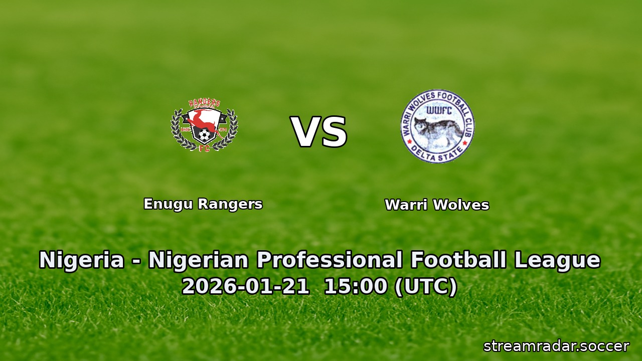 Enugu Rangers vs Warri Wolves