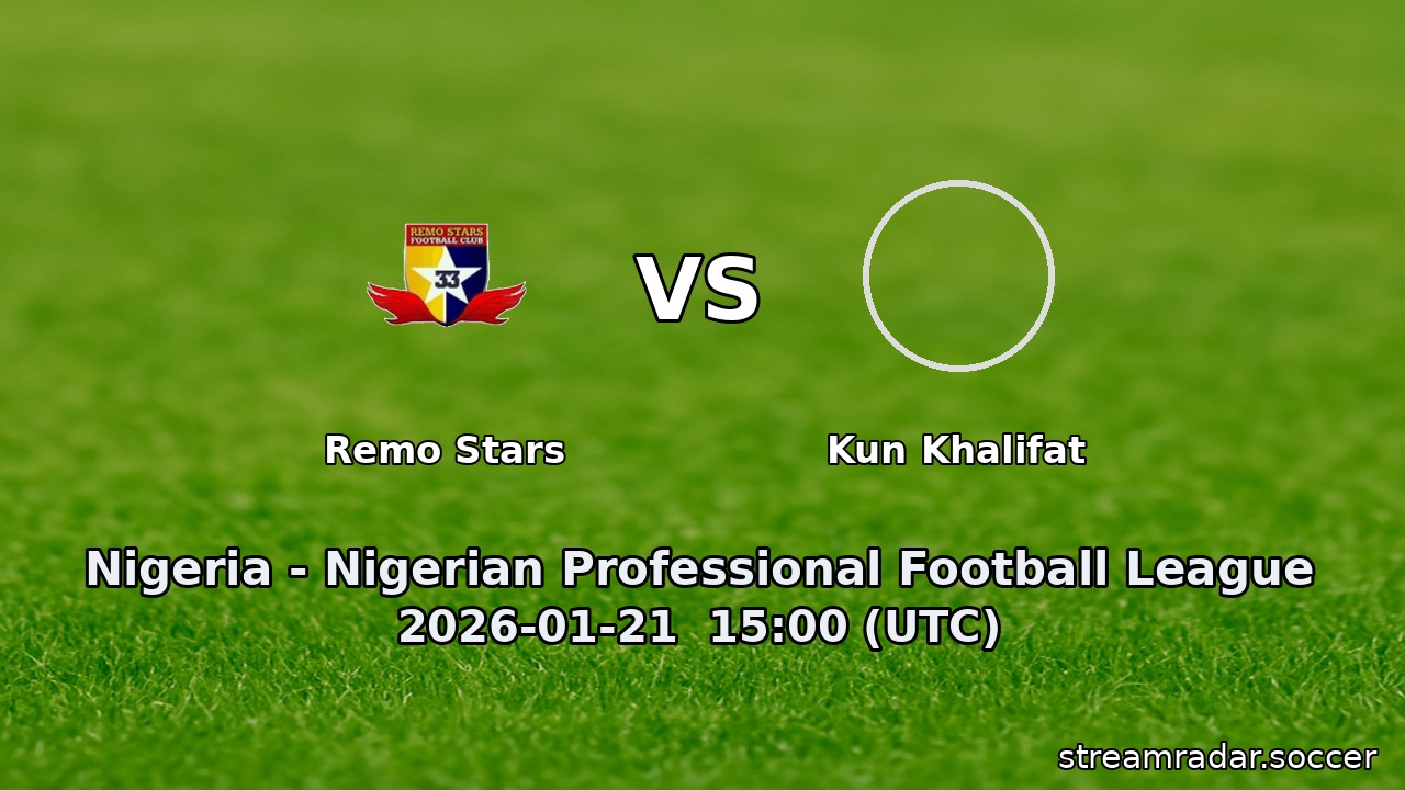 Remo Stars vs Kun Khalifat