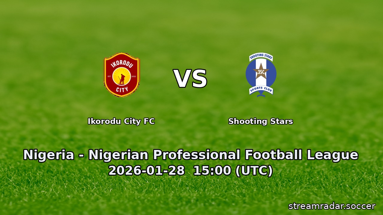 Ikorodu City FC vs Shooting Stars