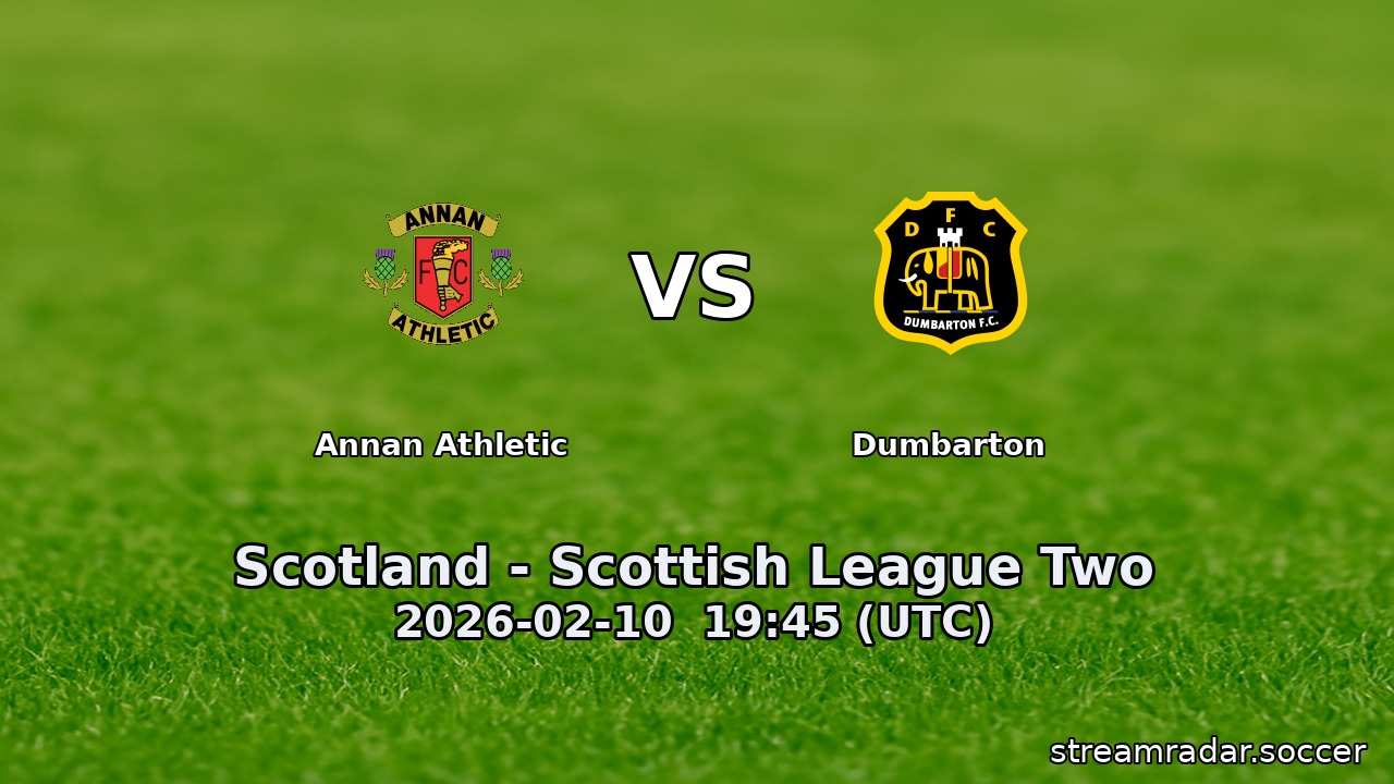 Annan Athletic vs Dumbarton
