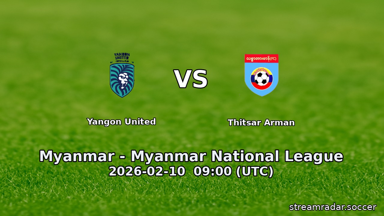 Yangon United vs Thitsar Arman