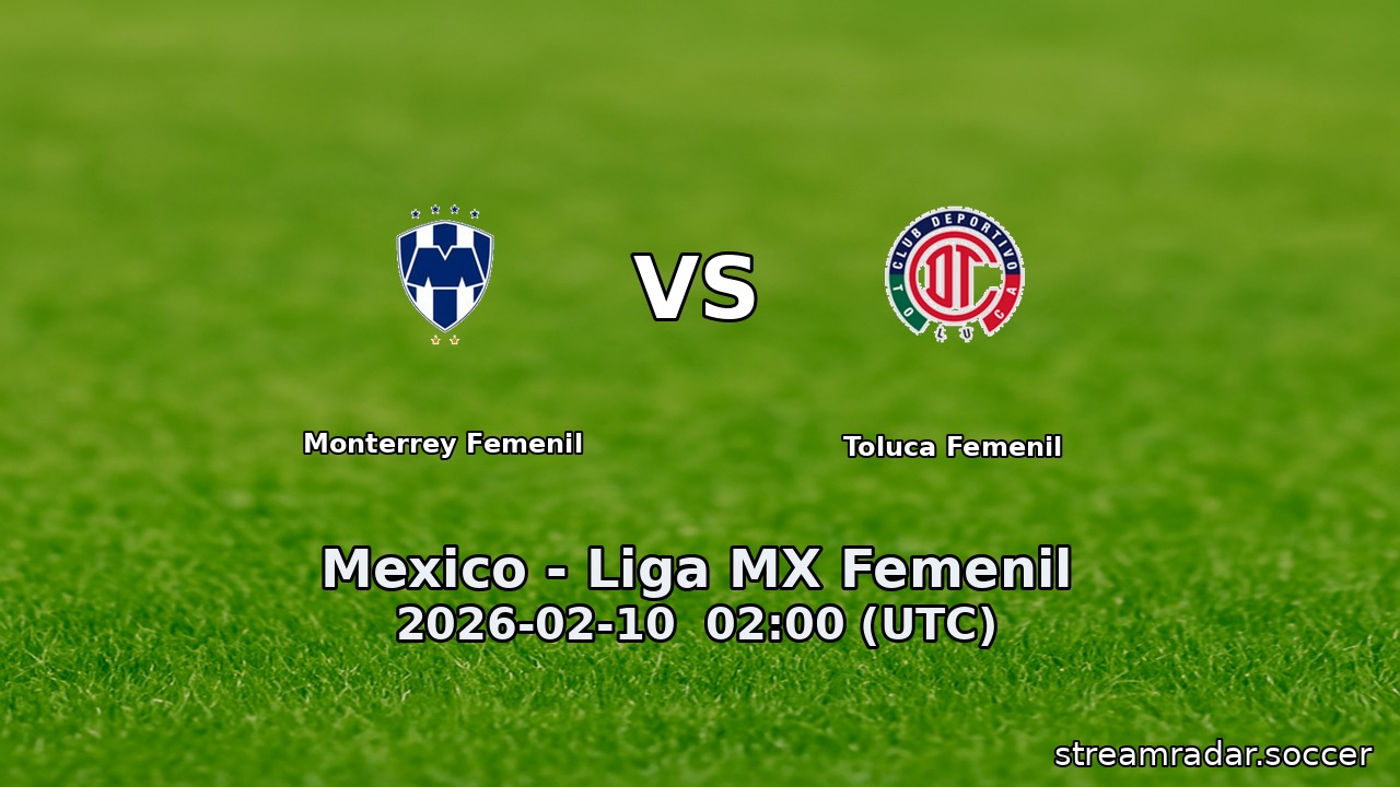 Monterrey Femenil vs Toluca Femenil