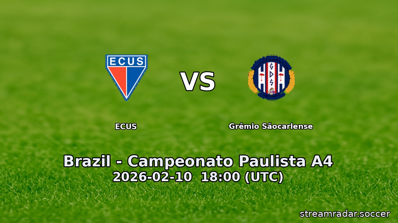 ECUS vs Grêmio Sãocarlense