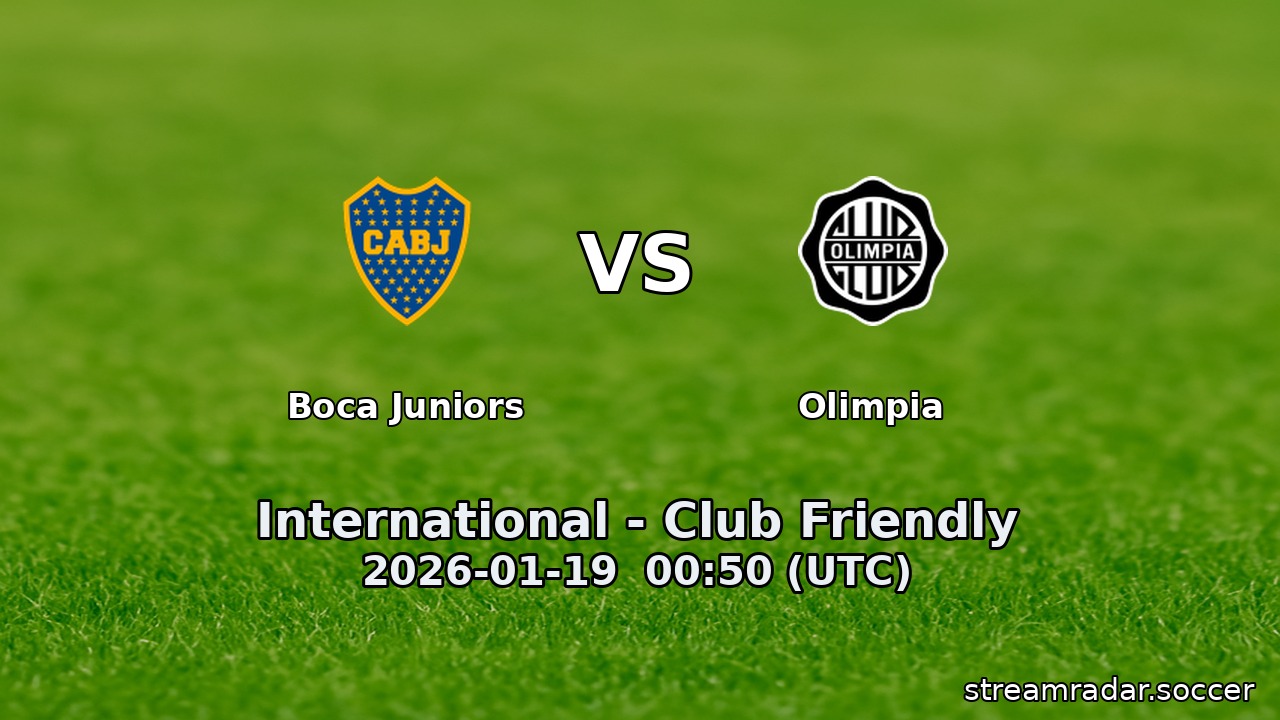 Boca Juniors vs Olimpia