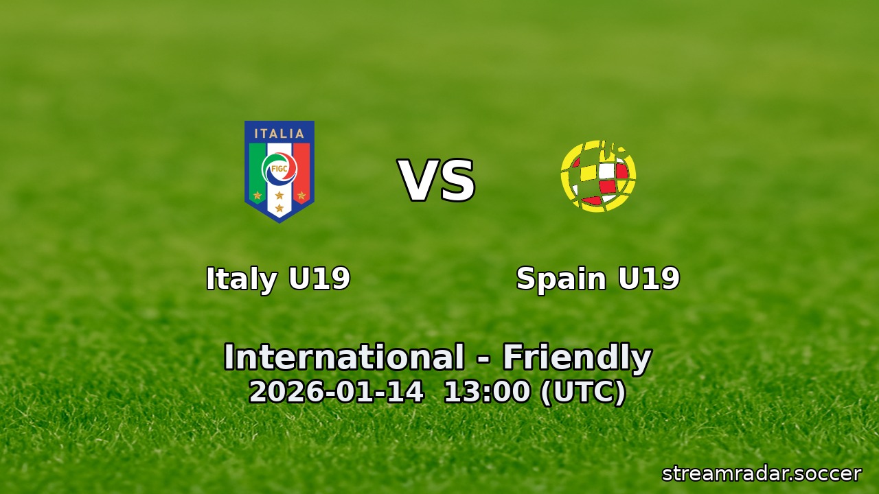 Italy U19 vs Spain U19