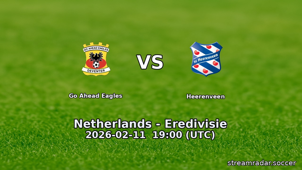 Go Ahead Eagles vs Heerenveen