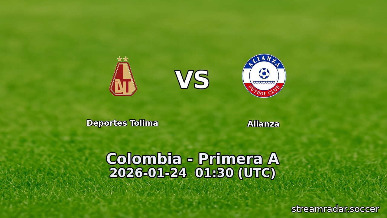 Deportes Tolima vs Alianza