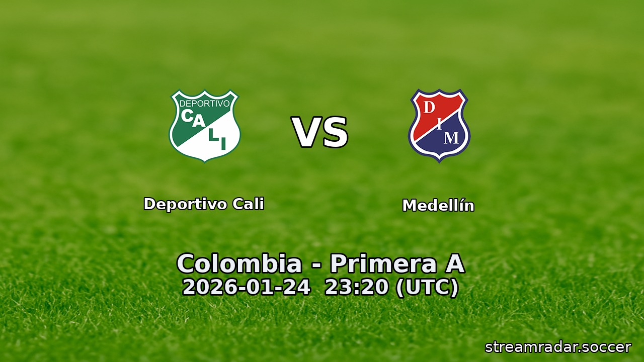 Deportivo Cali vs Medellín