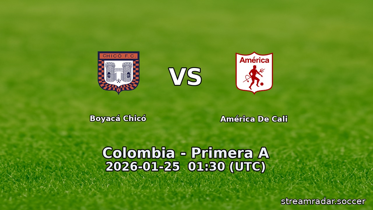 Boyacá Chicó vs América De Cali