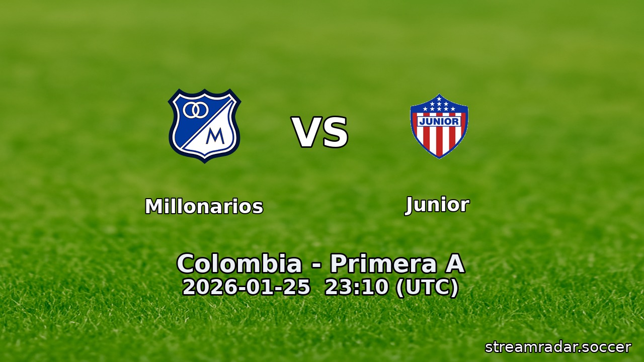 Millonarios vs Junior