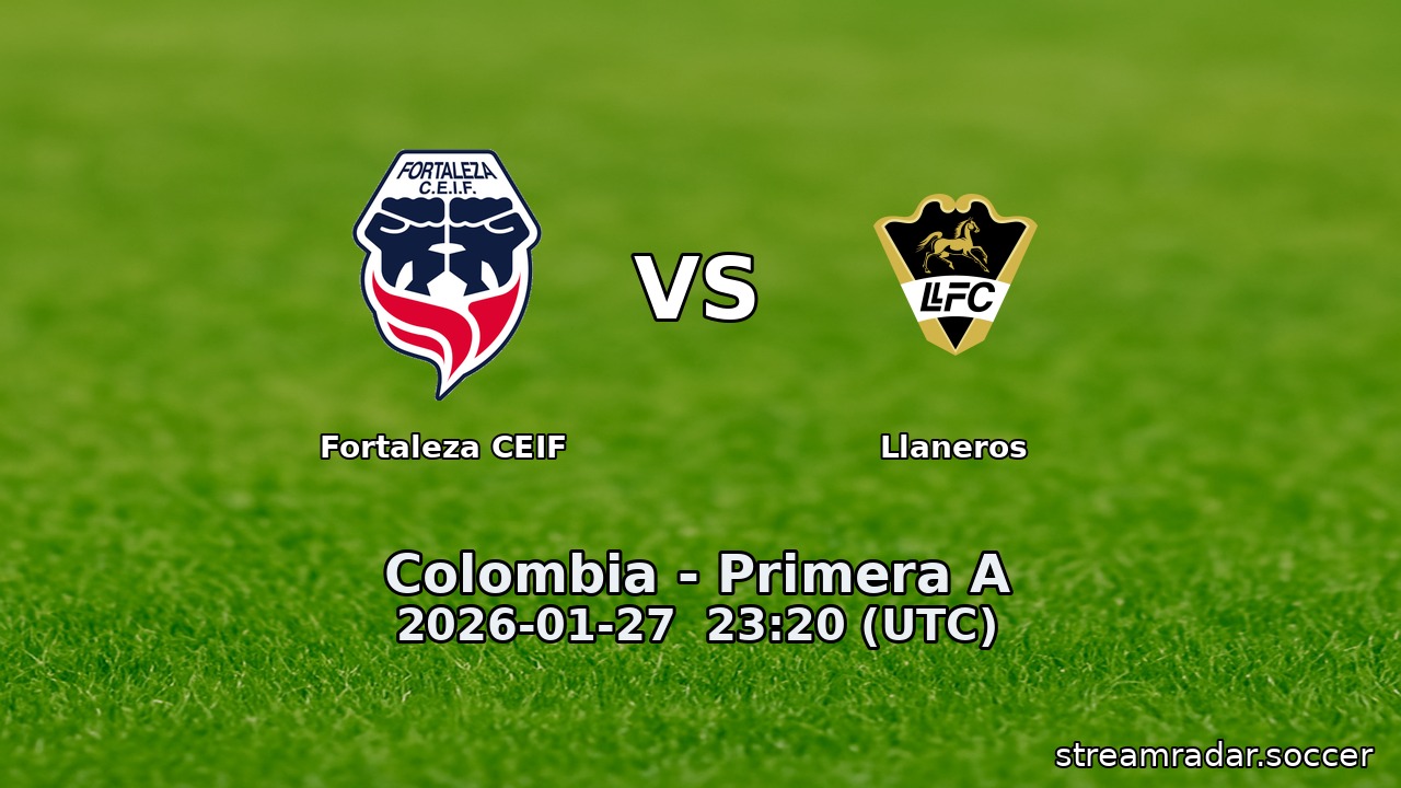 Fortaleza CEIF vs Llaneros