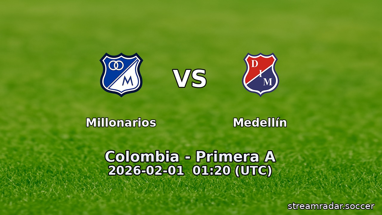 Millonarios vs Medellín