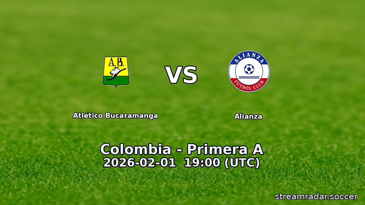 Atlético Bucaramanga vs Alianza