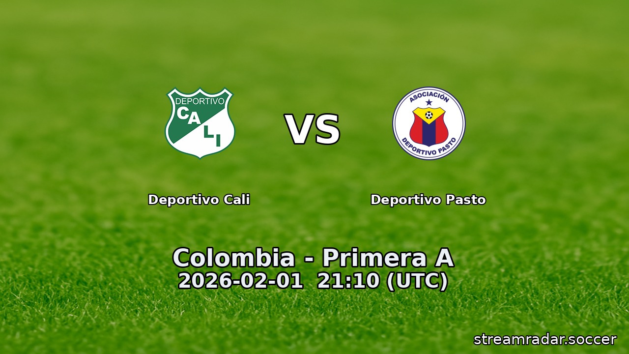 Deportivo Cali vs Deportivo Pasto