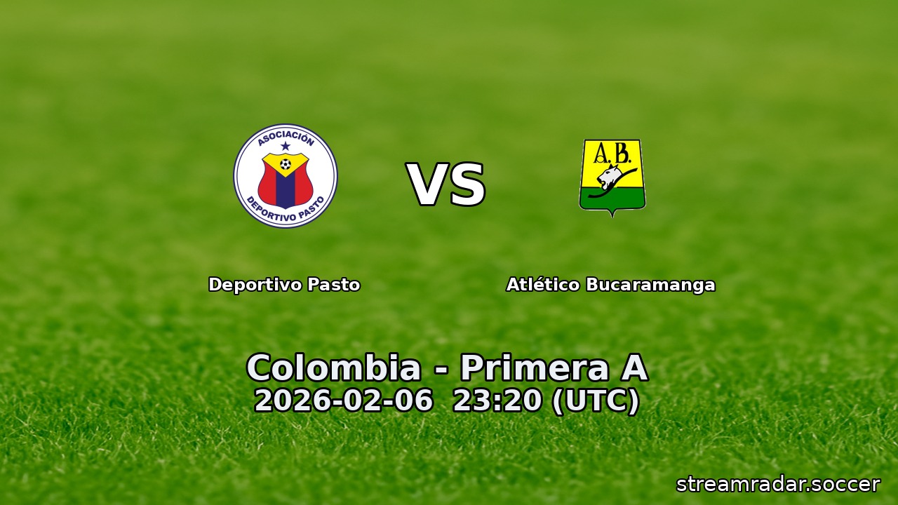 Deportivo Pasto vs Atlético Bucaramanga