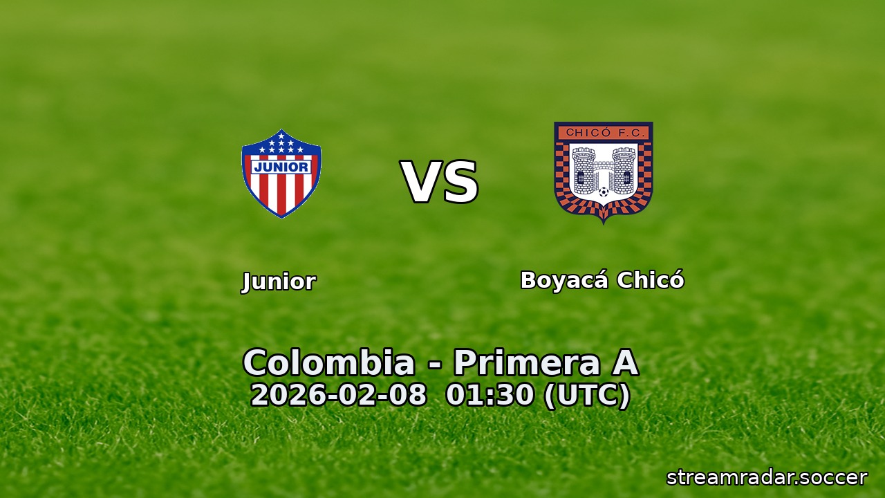 Junior vs Boyacá Chicó