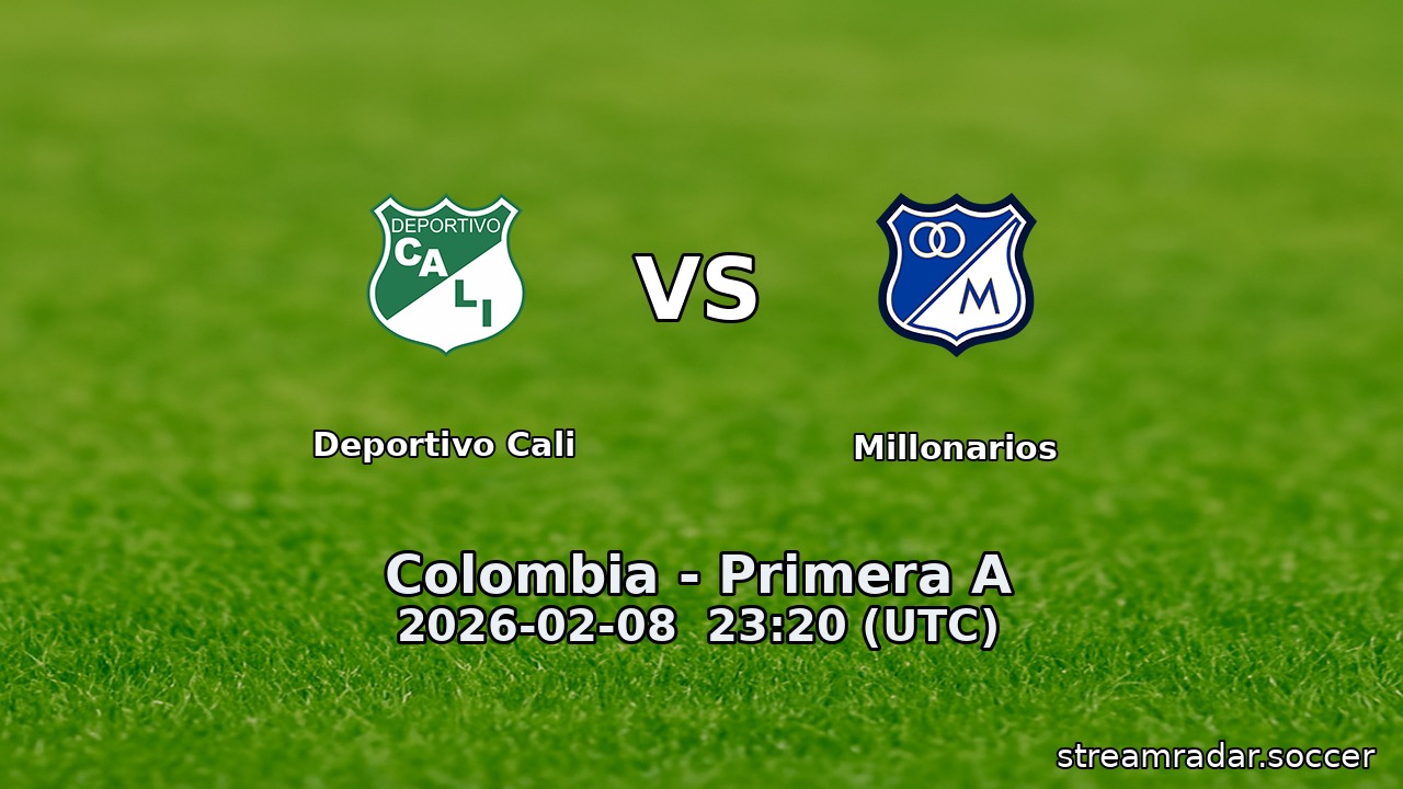Deportivo Cali vs Millonarios