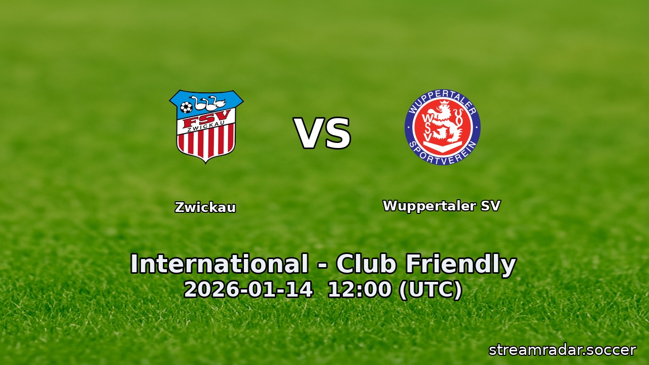 Zwickau vs Wuppertaler SV