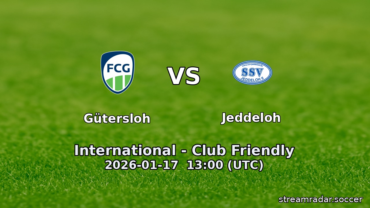 Gütersloh vs Jeddeloh