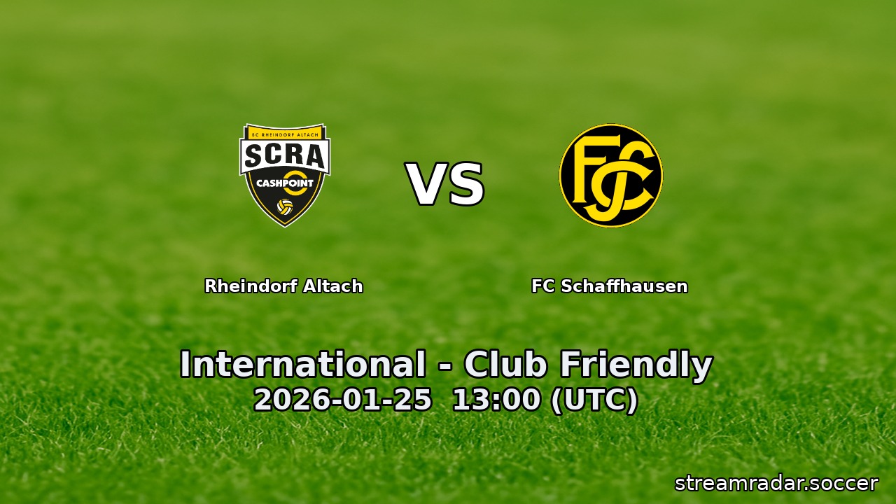 Rheindorf Altach vs FC Schaffhausen