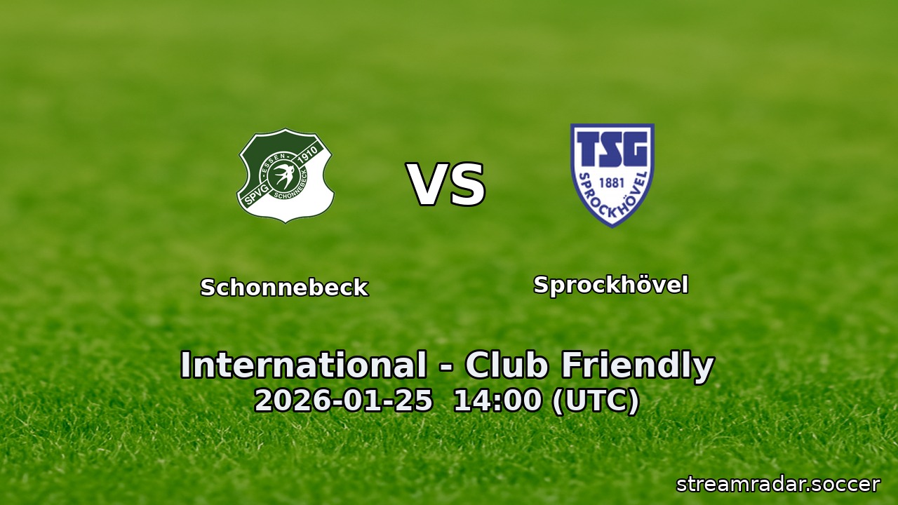 Schonnebeck vs Sprockhövel