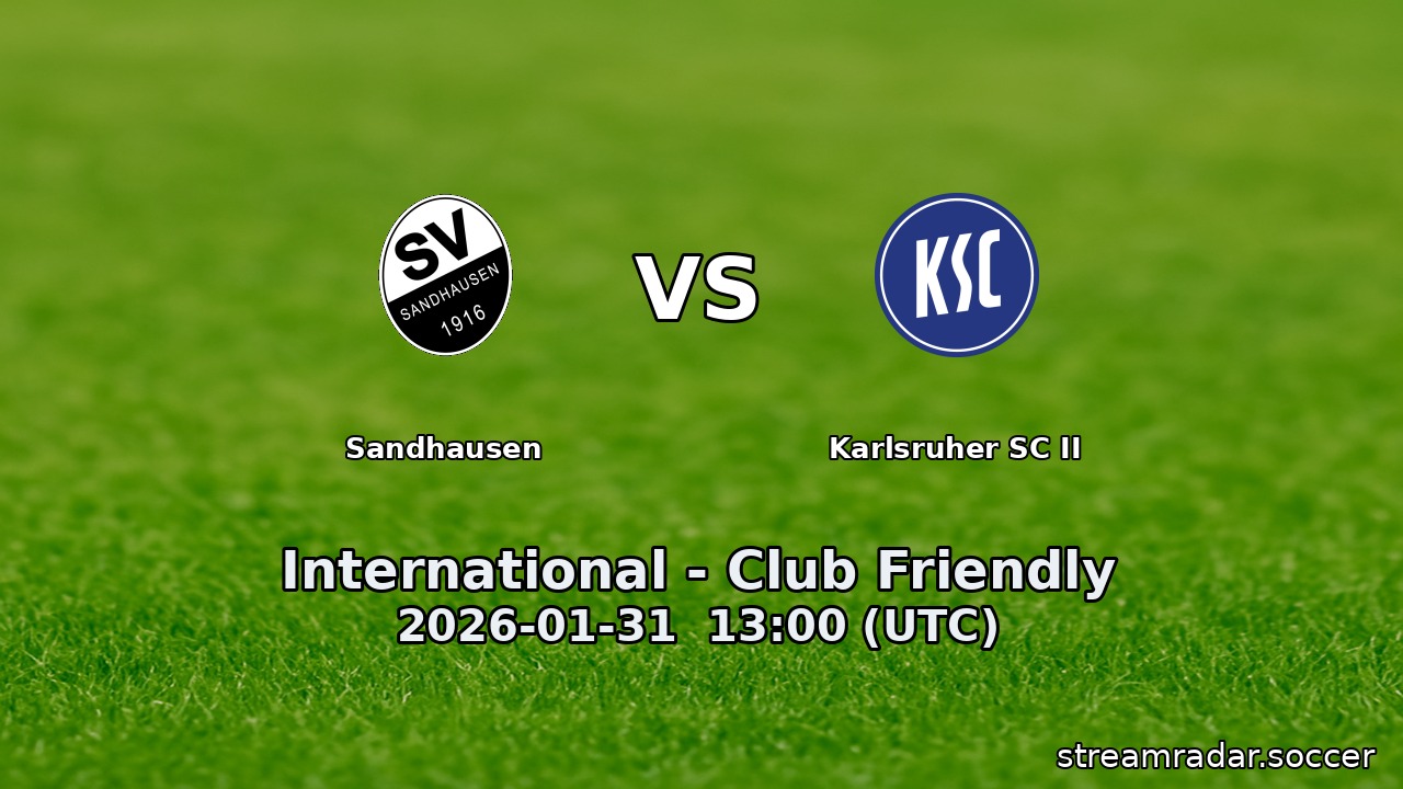 Sandhausen vs Karlsruher SC II