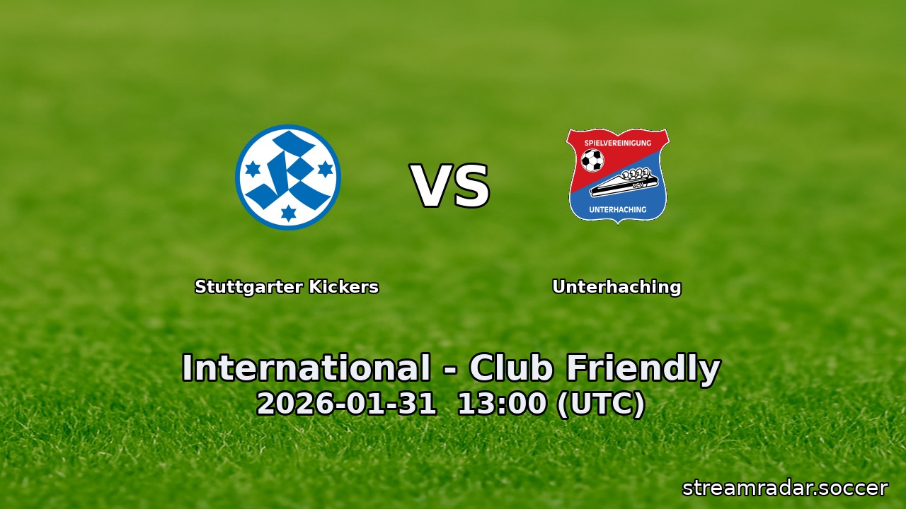 Stuttgarter Kickers vs Unterhaching