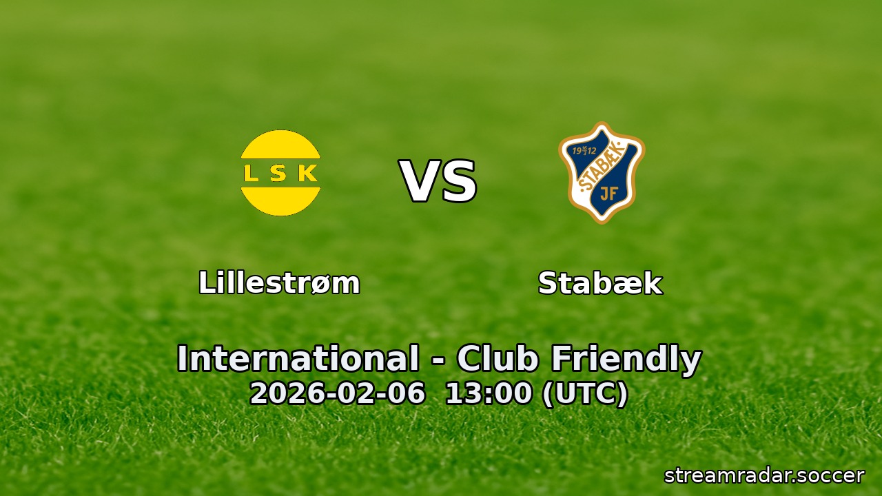 Lillestrøm vs Stabæk