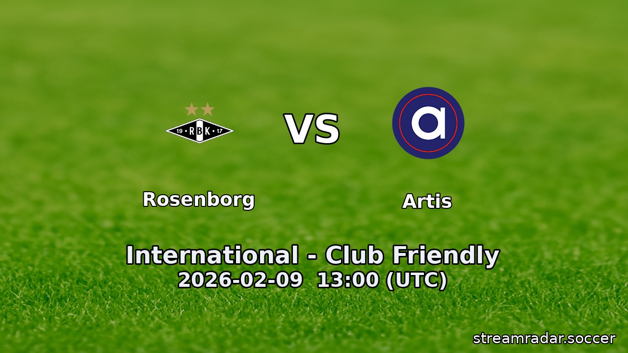 Rosenborg vs Artis