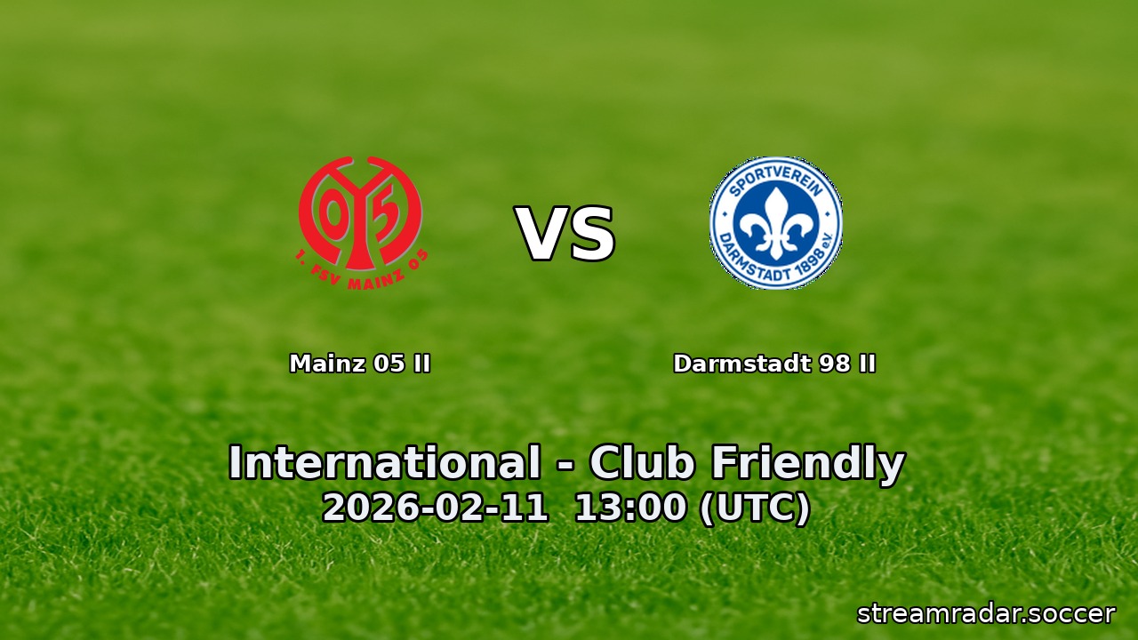 Mainz 05 II vs Darmstadt 98 II