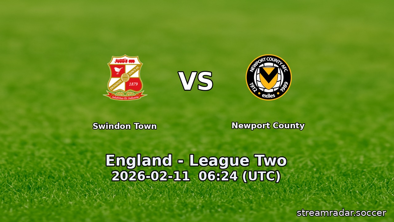 Swindon Town vs Newport County