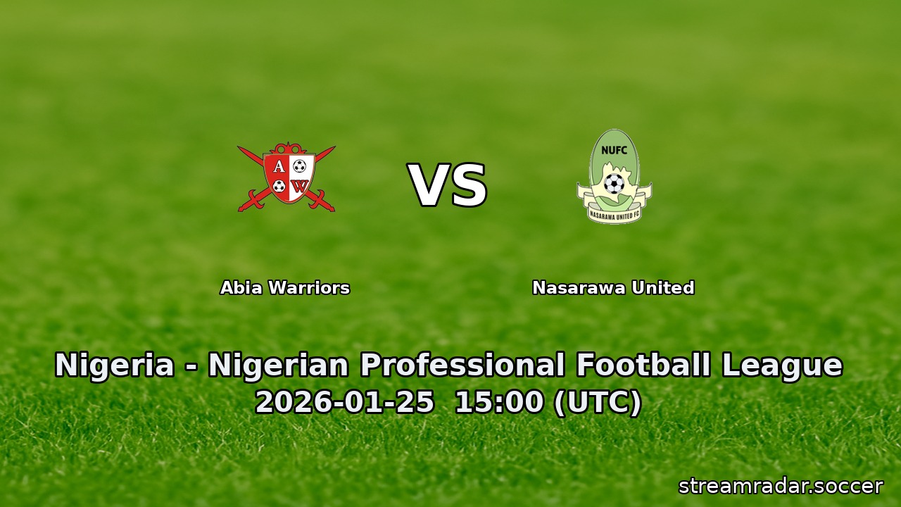 Abia Warriors vs Nasarawa United