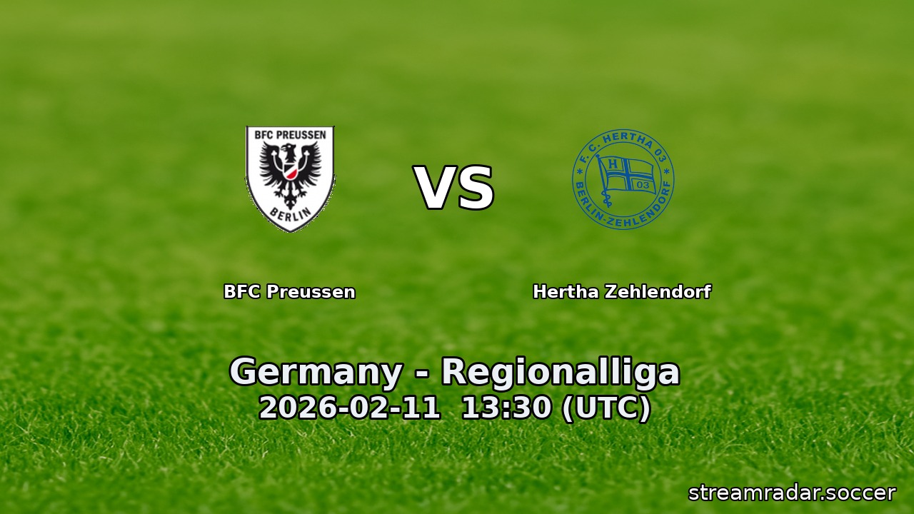 BFC Preussen vs Hertha Zehlendorf
