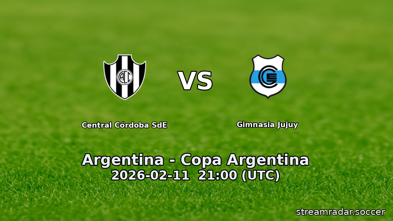 Central Córdoba SdE vs Gimnasia Jujuy