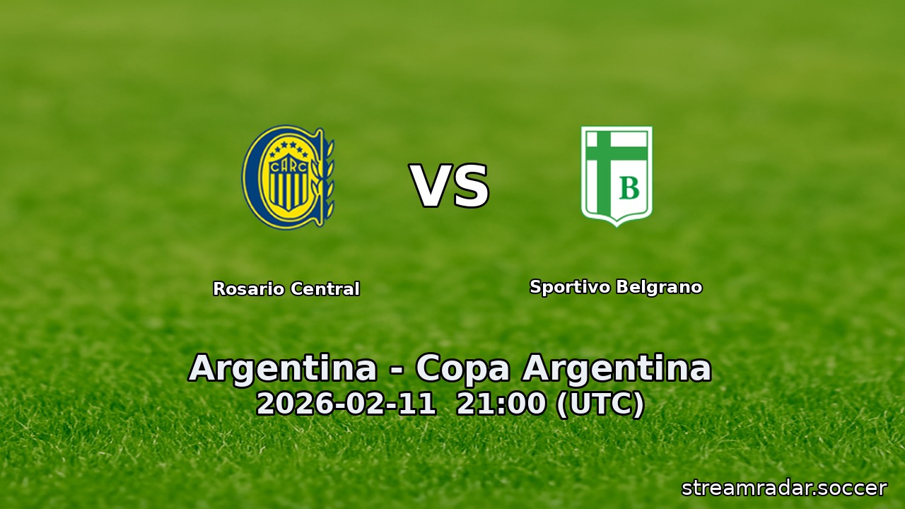 Rosario Central vs Sportivo Belgrano