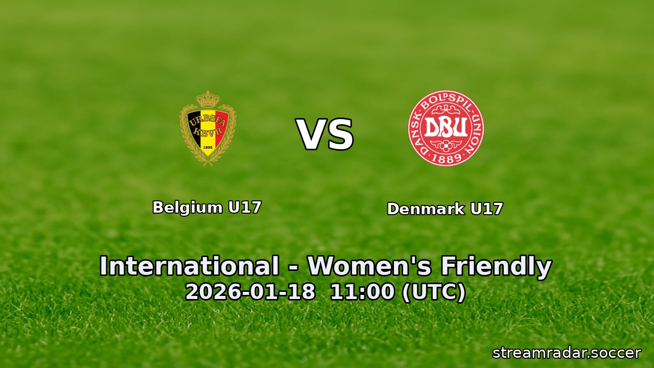 Belgium U17 vs Denmark U17