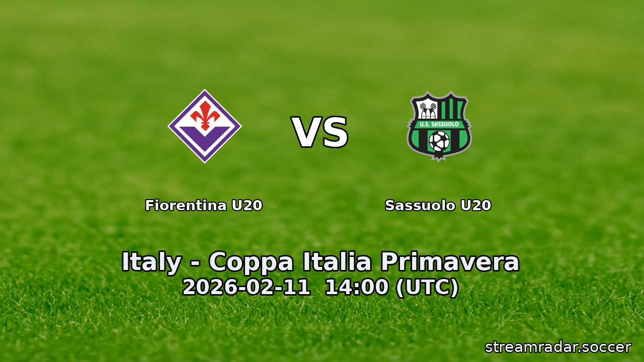 Sassuolo U20 vs Fiorentina U20
