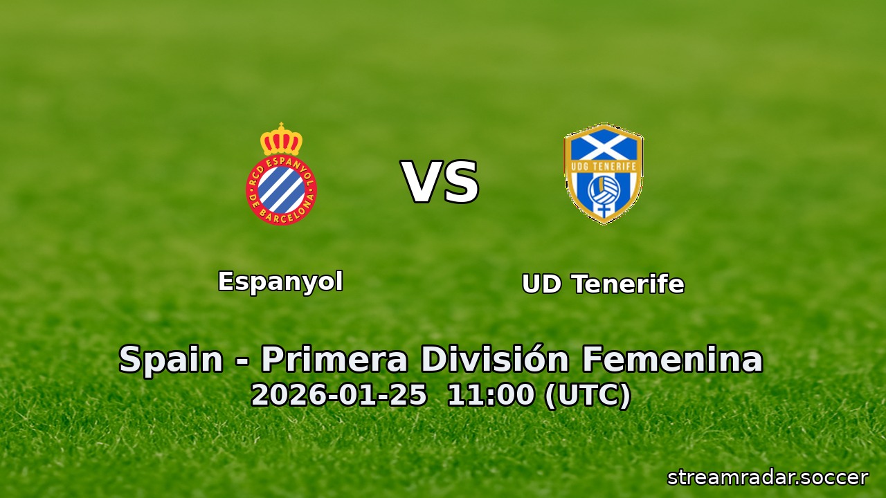 Espanyol vs UD Tenerife