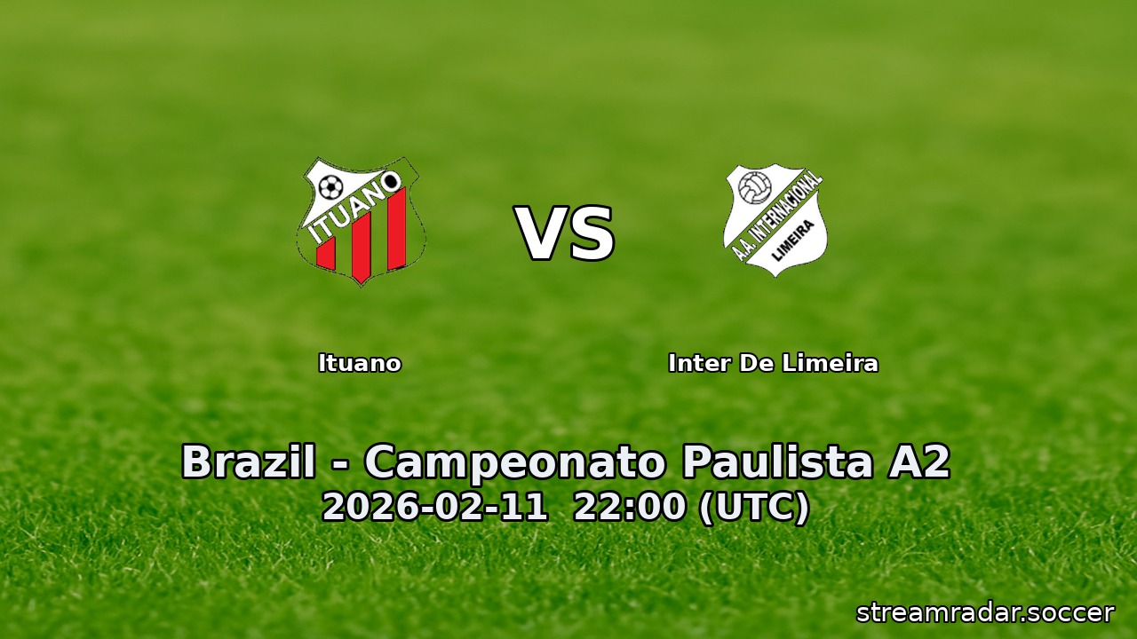 Ituano vs Inter De Limeira