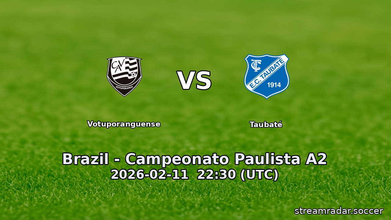 Votuporanguense vs Taubaté