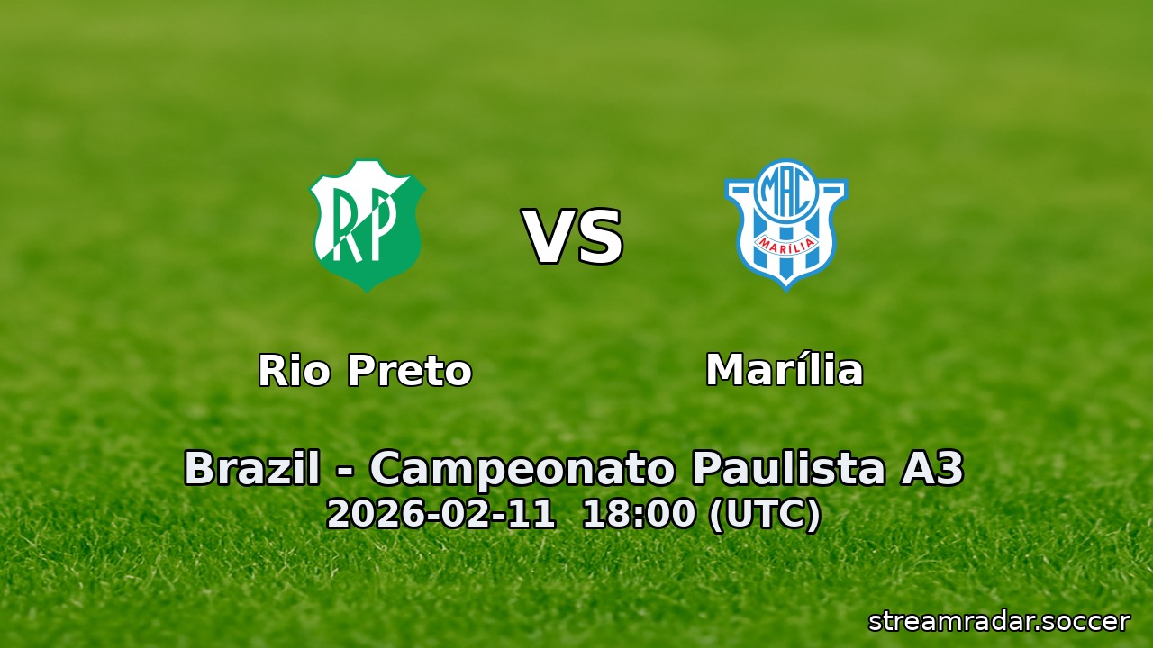 Rio Preto vs Marília