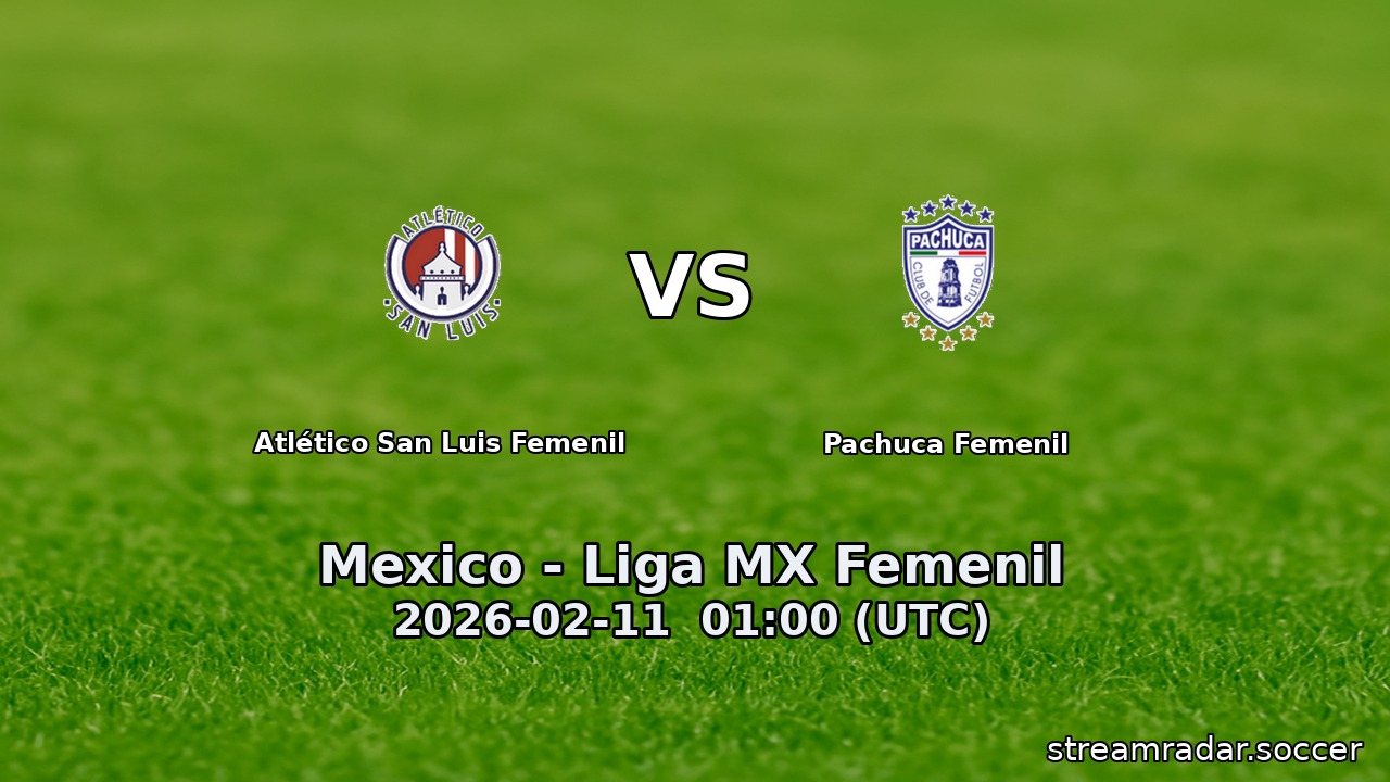 Atlético San Luis Femenil vs Pachuca Femenil