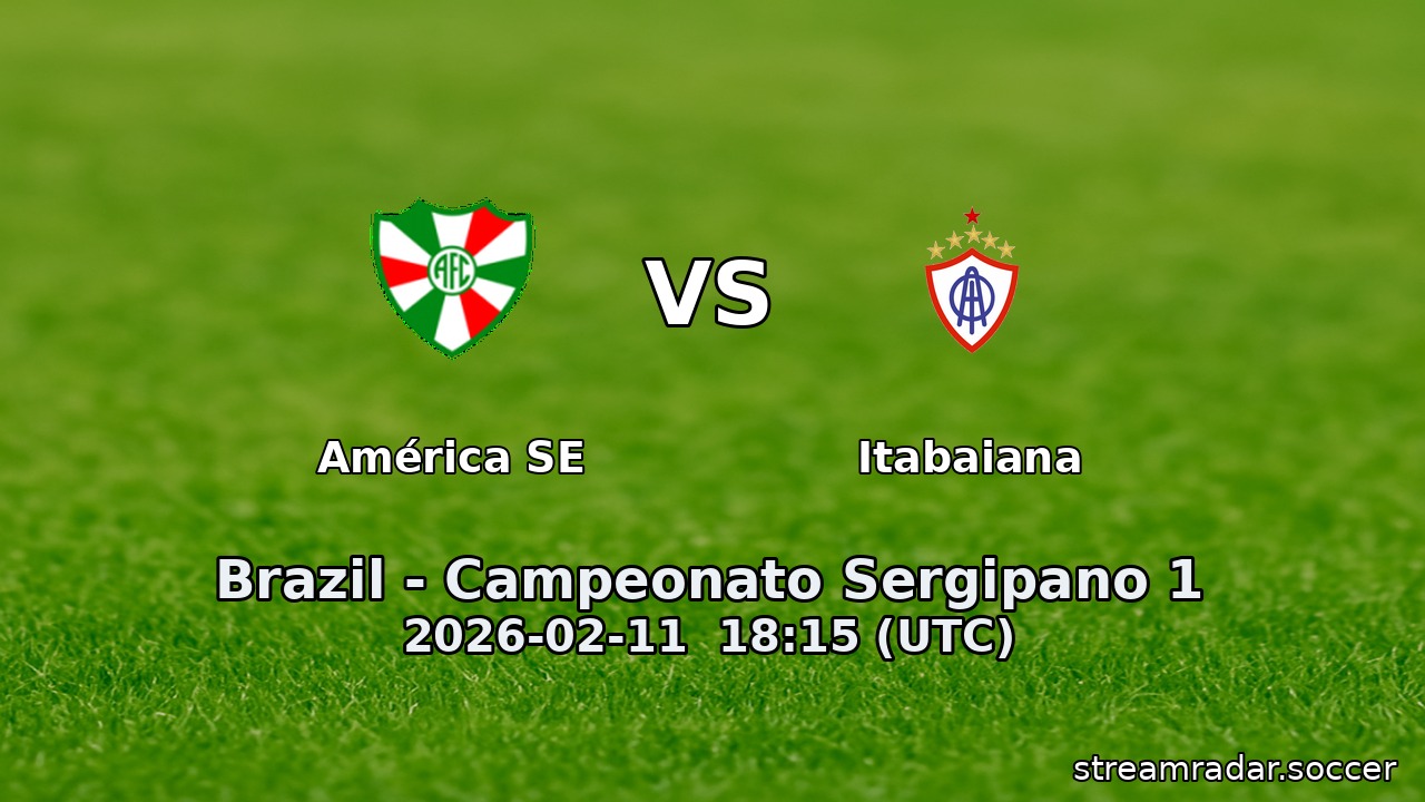 América SE vs Itabaiana