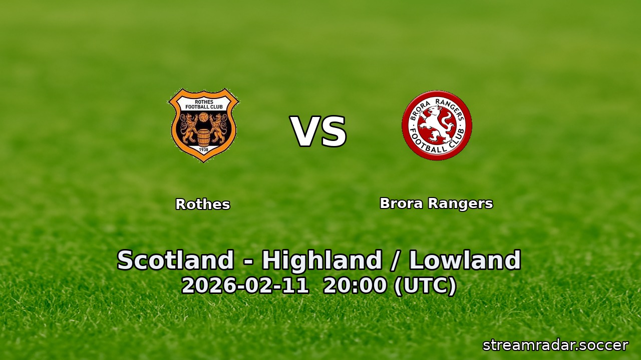 Rothes vs Brora Rangers