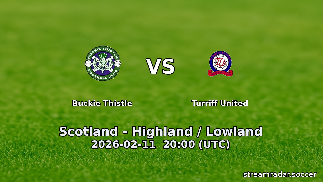 Buckie Thistle vs Turriff United
